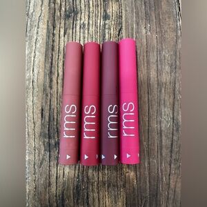 RMS Beauty Lip Balm & Gloss serum Set in Mauve, Rose, Berry, Bright Pink